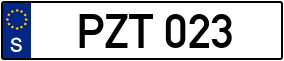 Trailer License Plate